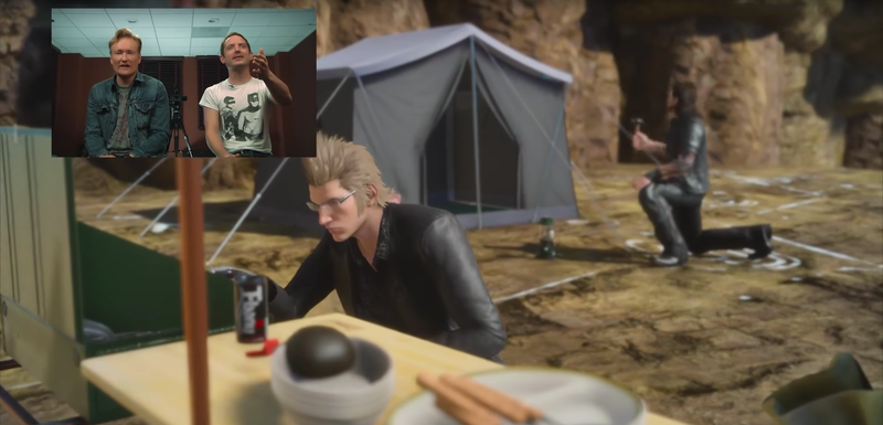 Illustration for article titled Conan o'Brien destroza Final Fantasy XV sacando a relucir sus momentos más ridículos